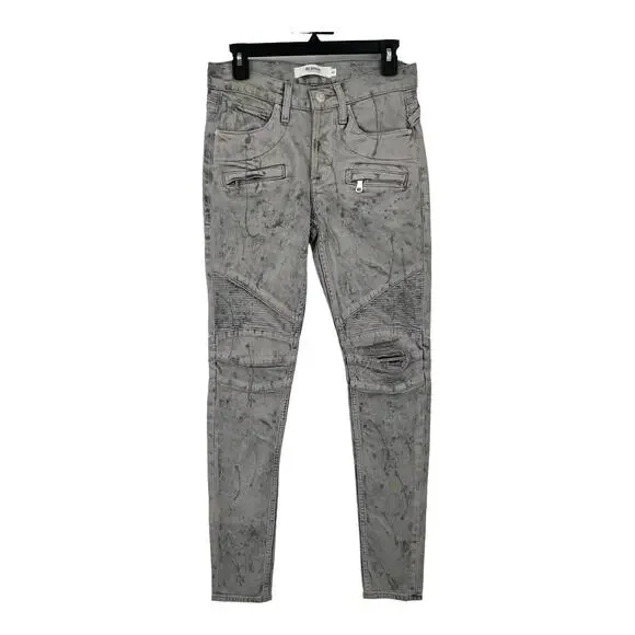 Hudson jeans Blinder V2 Biker distressed skinny gray size 29 - Picture 2 of 9